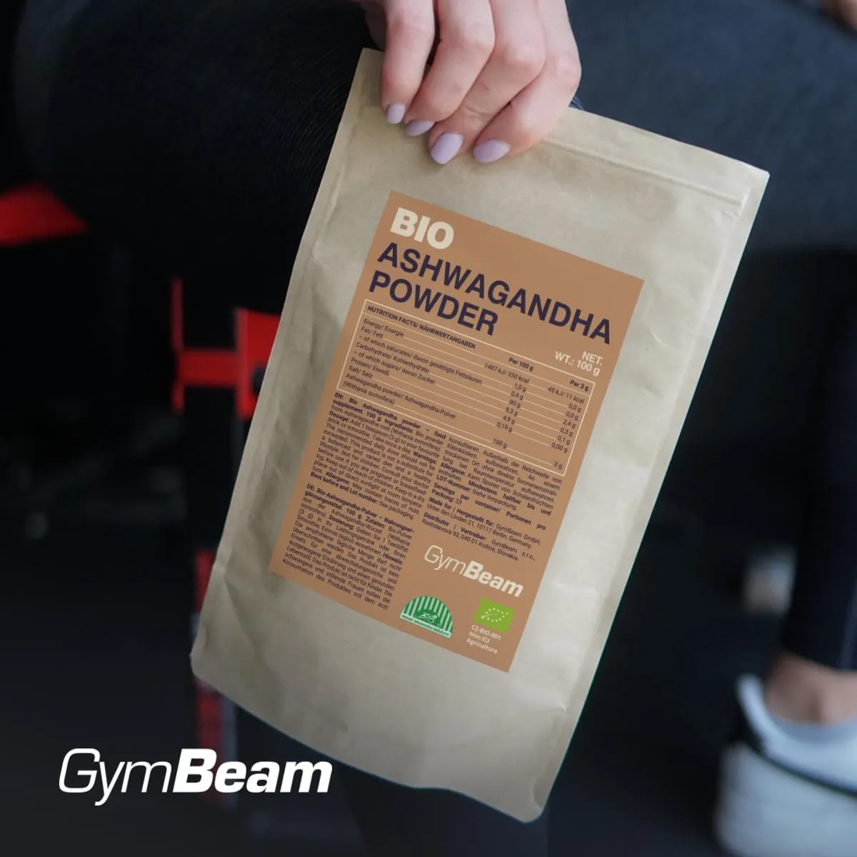 GymBeam Ashwagandha BIO Polvere 100g Adattogeno Stress