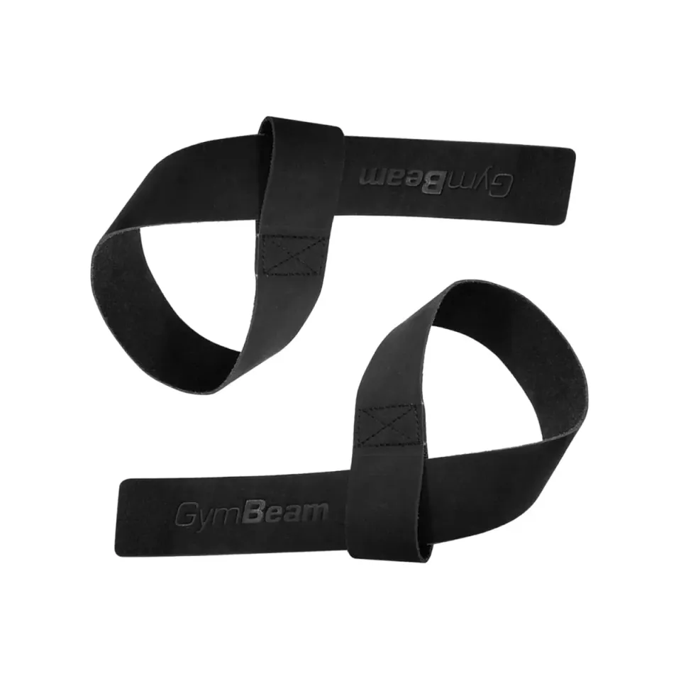 GymBeam Cinghie Sollevamento Pelle 57 cm antiscivolo