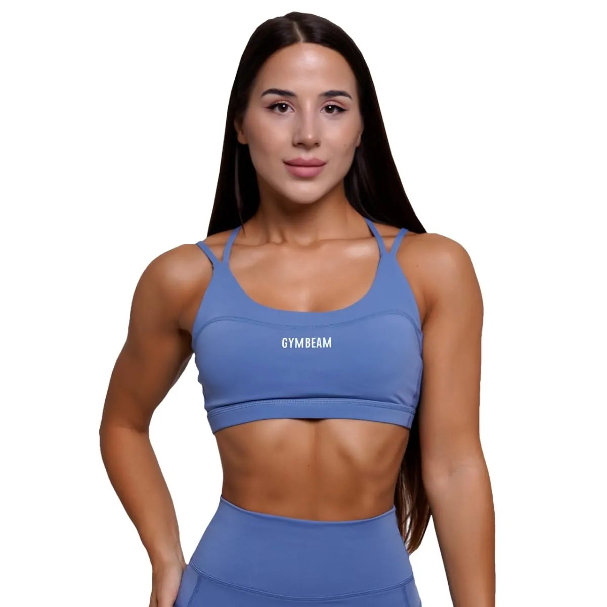 GymBeam Fit reggiseno sportivo S Mist Grey imbottito