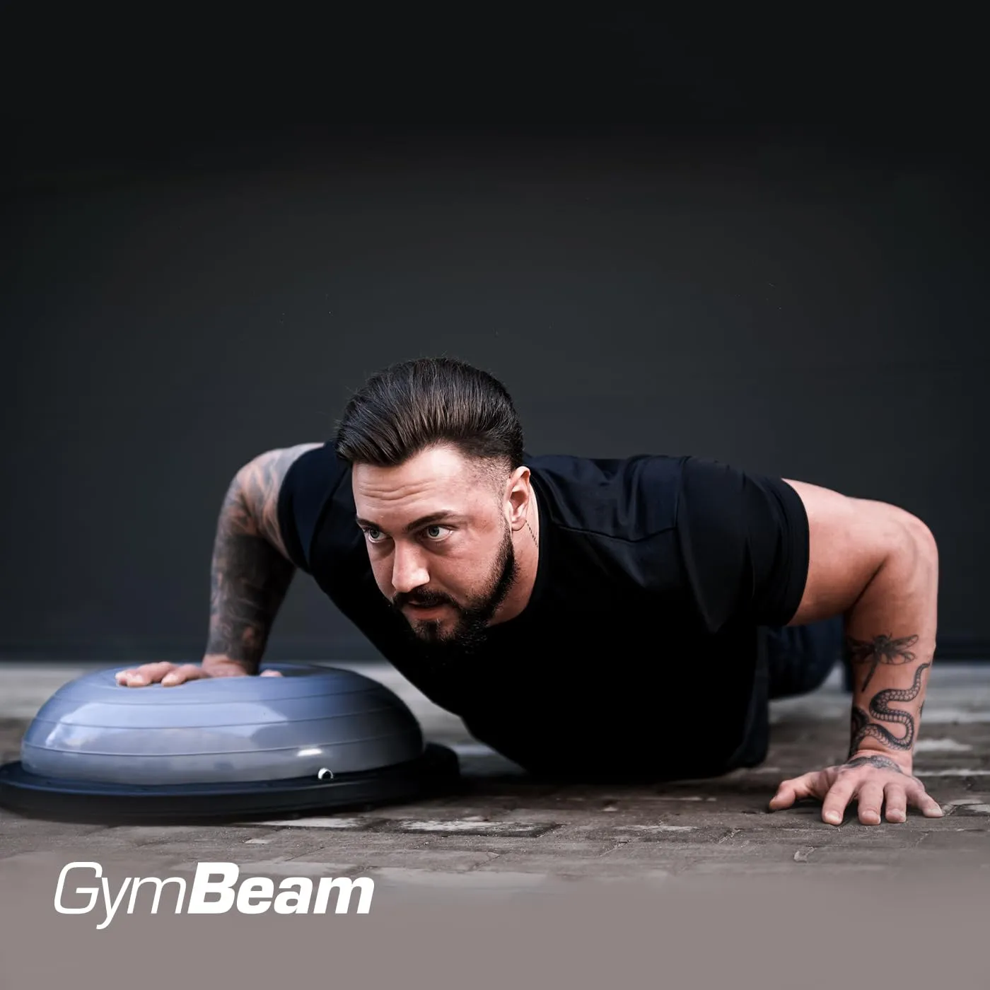 GymBeam Half Balance Ball palla equilibrio con elastici