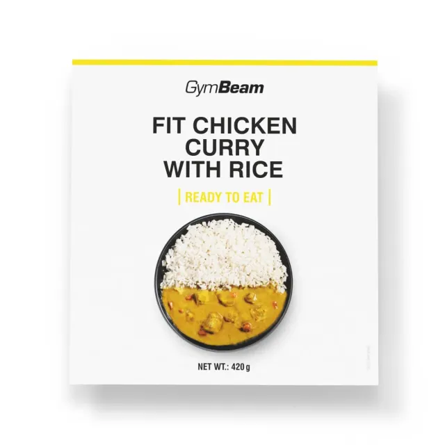 GymBeam FIT Ready to Eat pollo curry riso 420g proteico