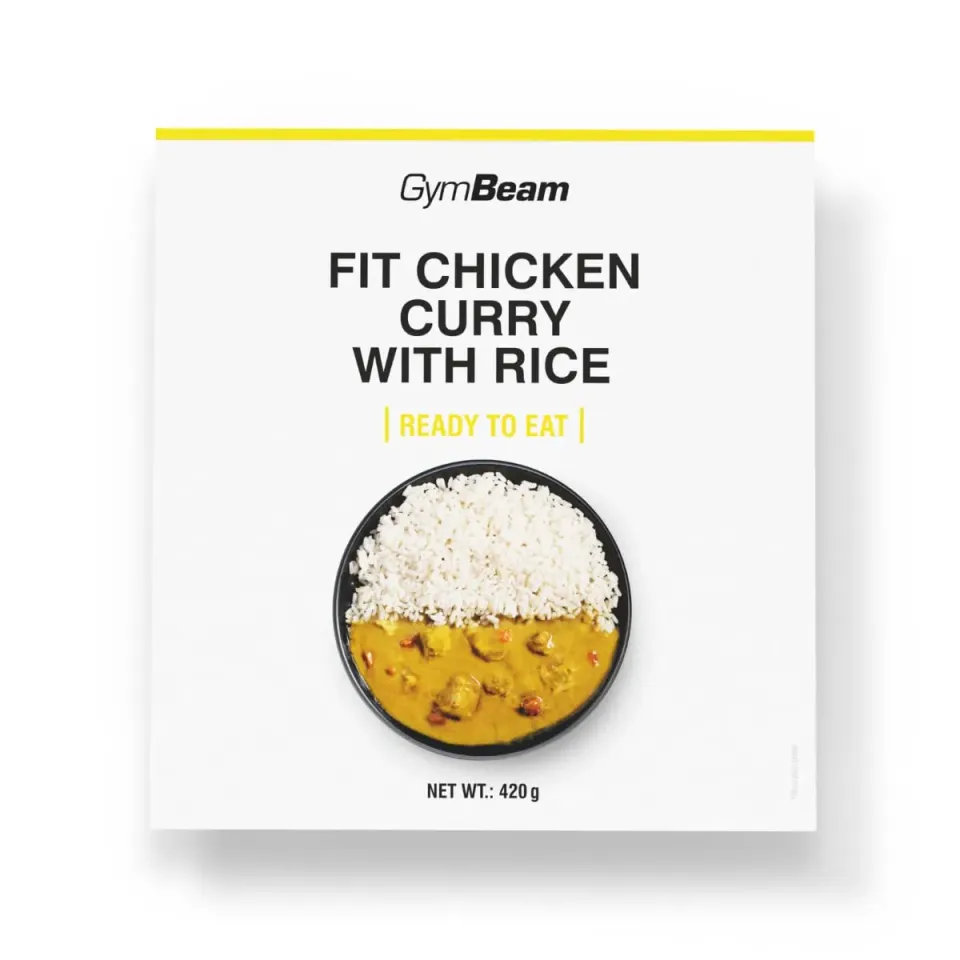 GymBeam FIT Ready to Eat pollo curry riso 420g proteico