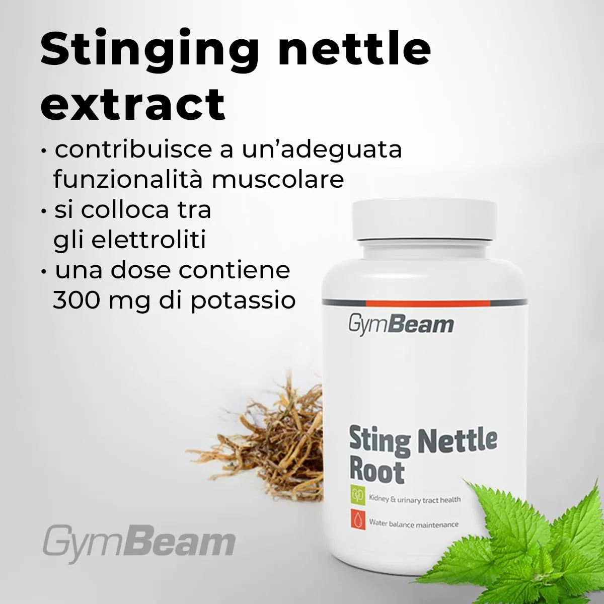 GymBeam Estratto Ortica capsule 90 cps 500 mg drenante