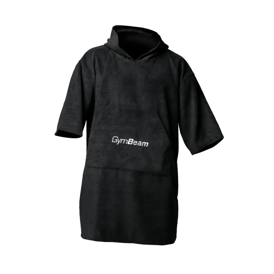 GymBeam Terry Towel poncho microfibra con cappuccio