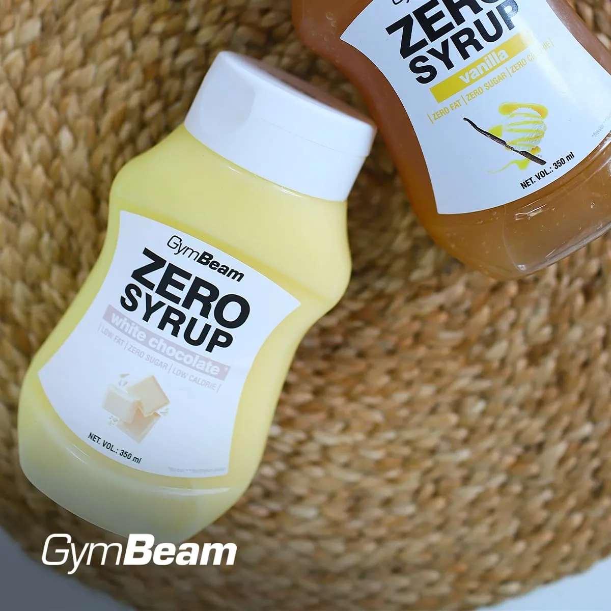 GymBeam Sciroppo Zero white chocolate 350 ml
