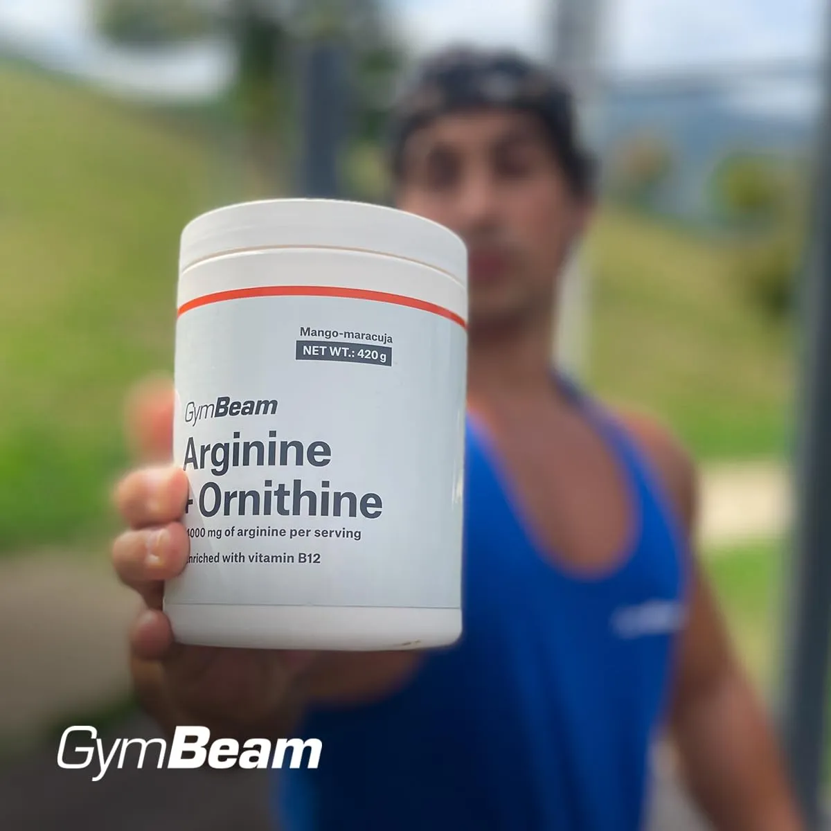 GymBeam Arginina Ornitina polvere 420 g lemon lime B12