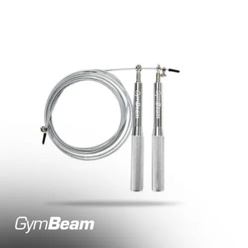 GymBeam Corda Salto Acciaio Regolabile 3 m Maniglie Alluminio