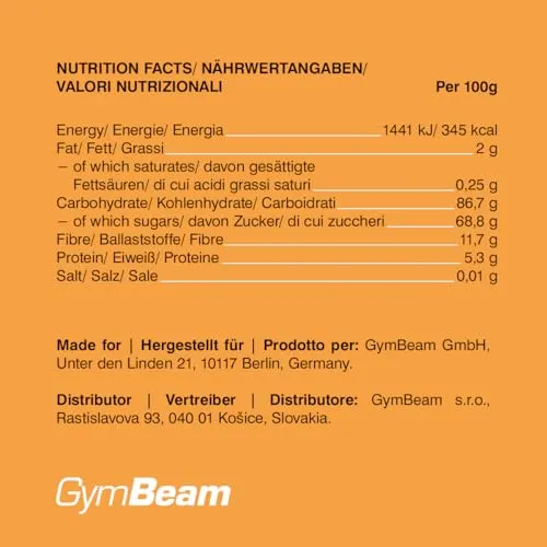 GymBeam Mandarini liofilizzati 100 g senza zuccheri