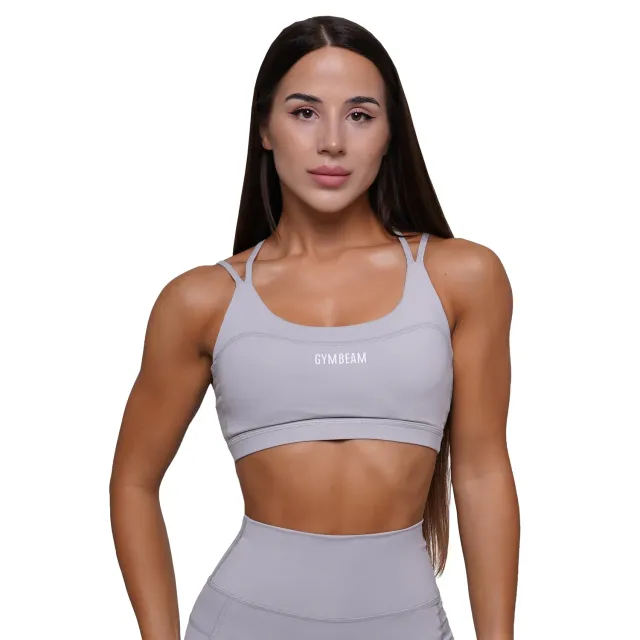 GymBeam Fit reggiseno sportivo S Mist Grey imbottito