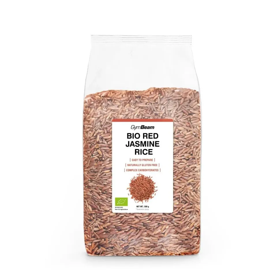 GymBeam Riso Rosso Jasmine Integrale 500 g bio