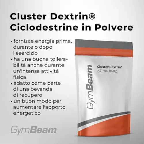 GymBeam Cluster Dextrin carboidrati polvere 1000 g HBCD