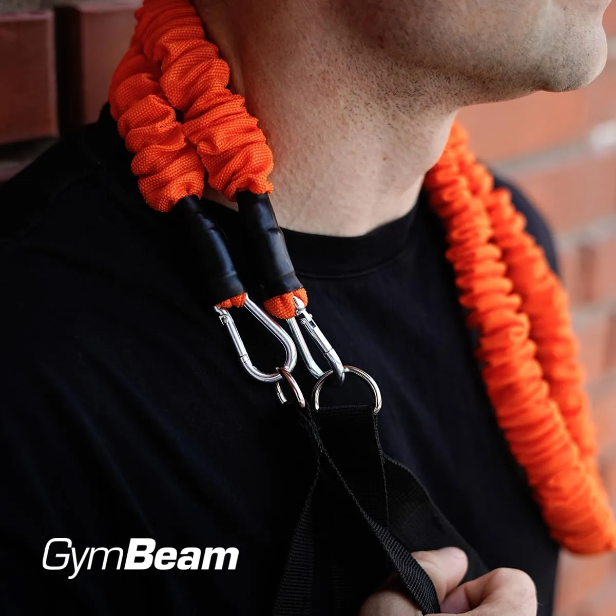 GymBeam Fascia di Resistenza con Maniglie elastico 10 kg 120 cm