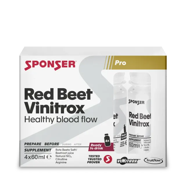 Sponser Red Beet Vinitrox shot barbabietola 4x60 ml