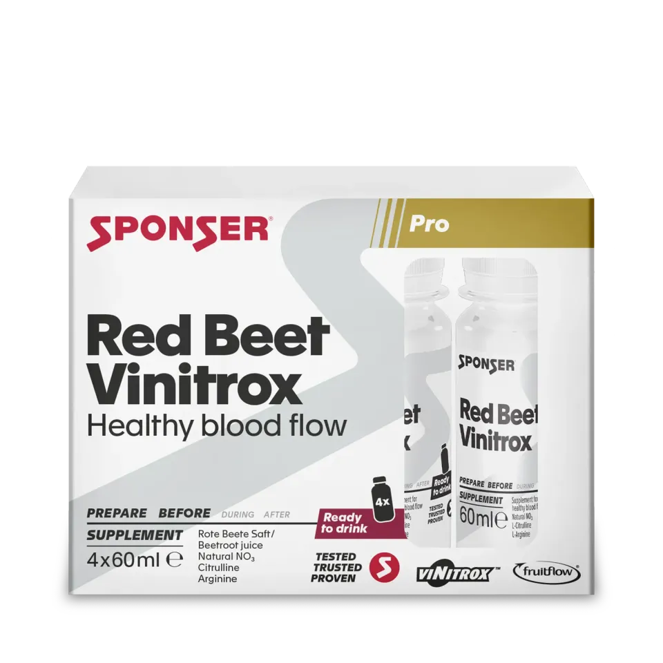 Sponser Red Beet Vinitrox shot barbabietola 4x60 ml