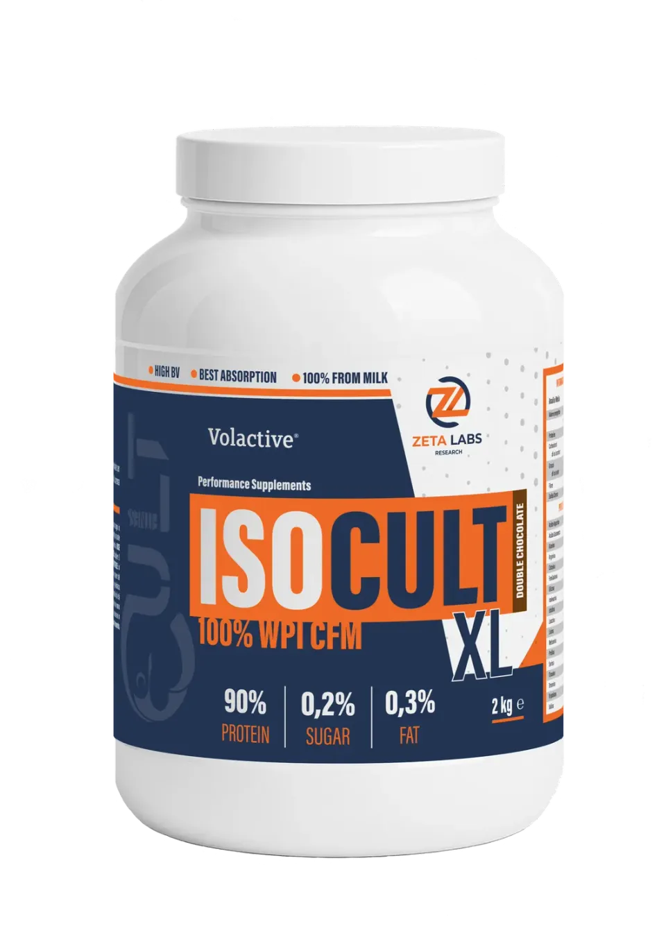 Zeta Labs Iso Cult XL Proteine Isolate Doppio Cioccolato 2kg
