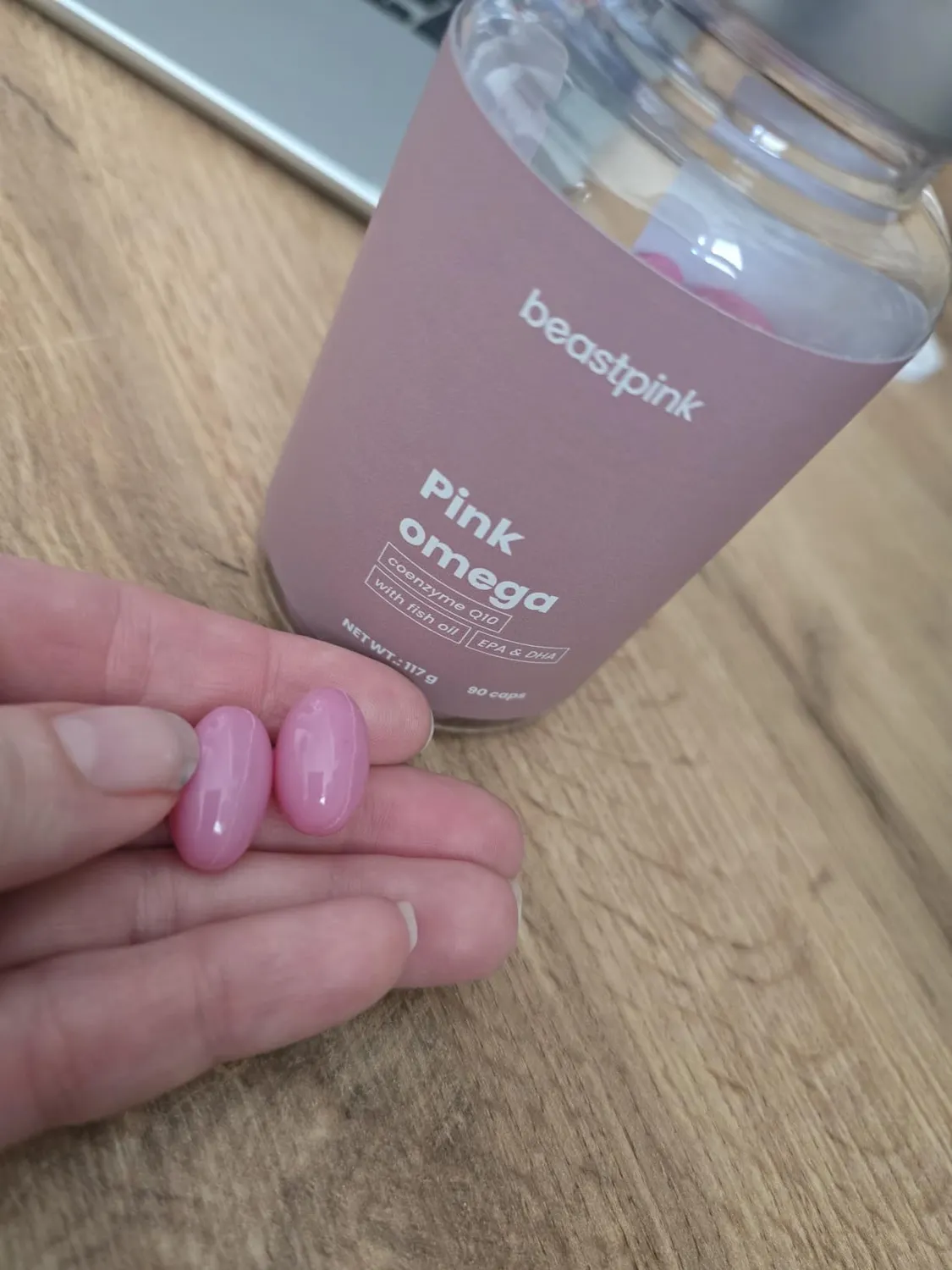 GymBeam Pink Omega 3 capsule donne 90 cps EPA DHA