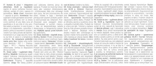 GymBeam Acetato di Zinco capsule 90 cps 150% RDA immunità
