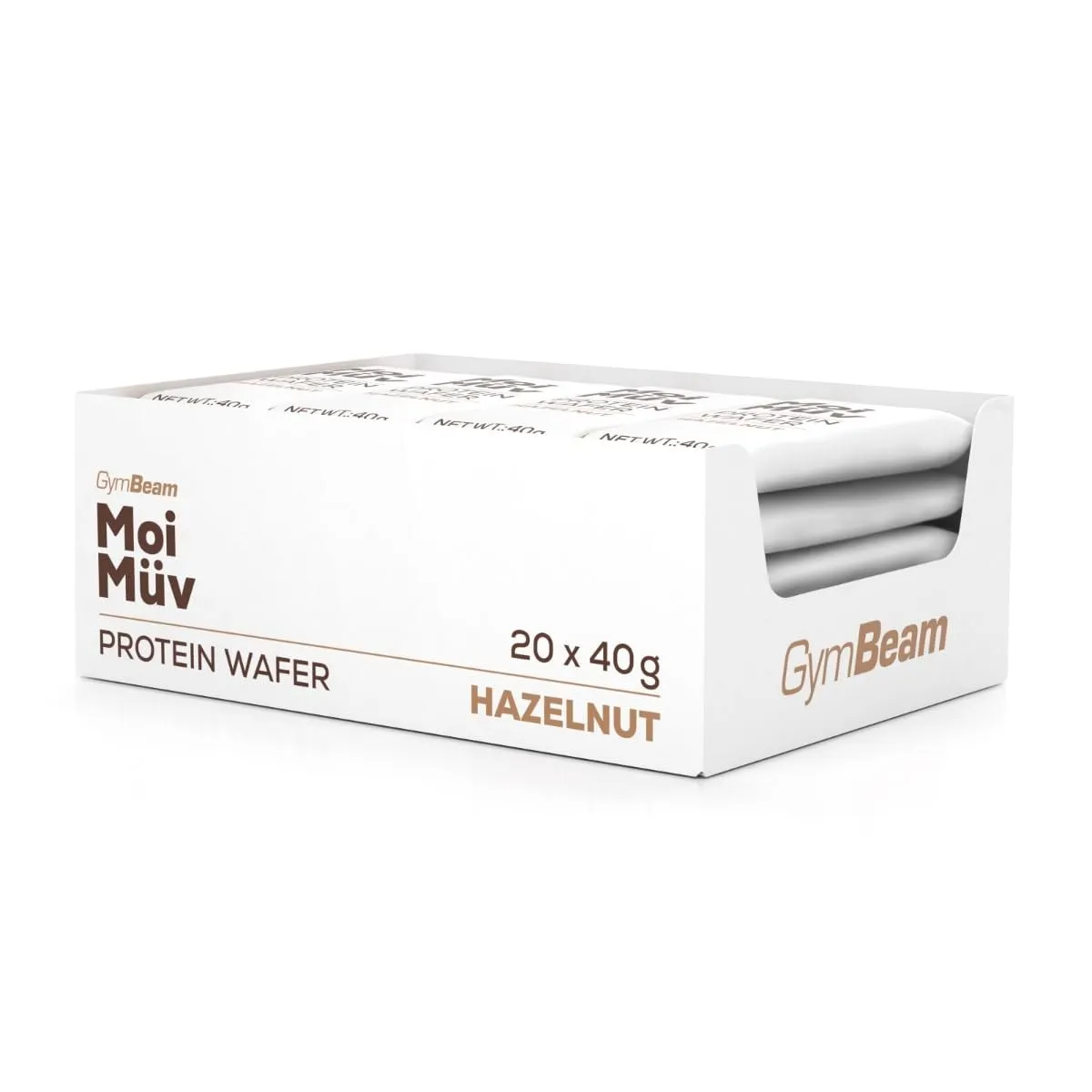 GymBeam MoiMuv Wafer Proteico Nocciola 20x40g