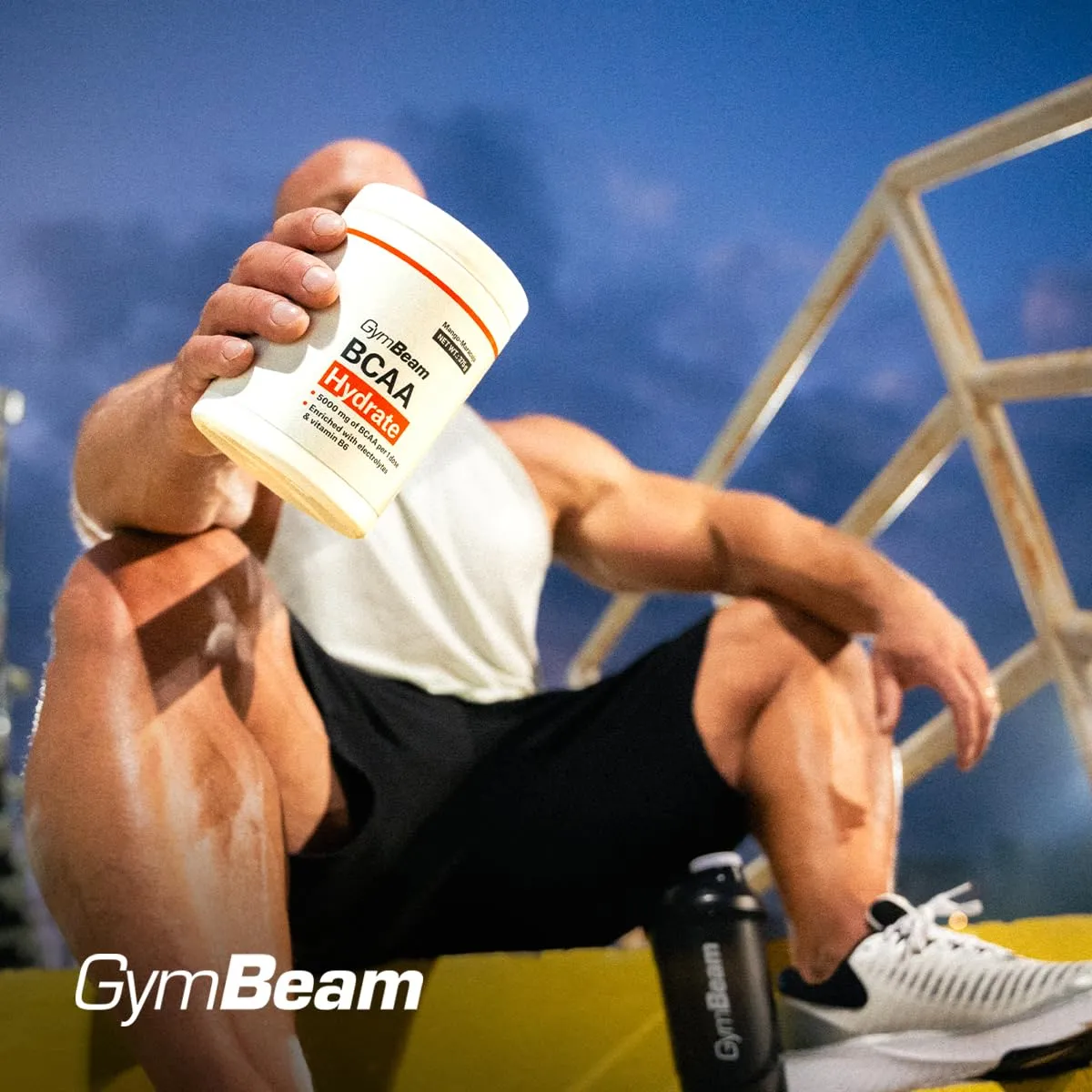 GymBeam BCAA Hydrate 4:1:1 Polvere Arancia con Elettroliti