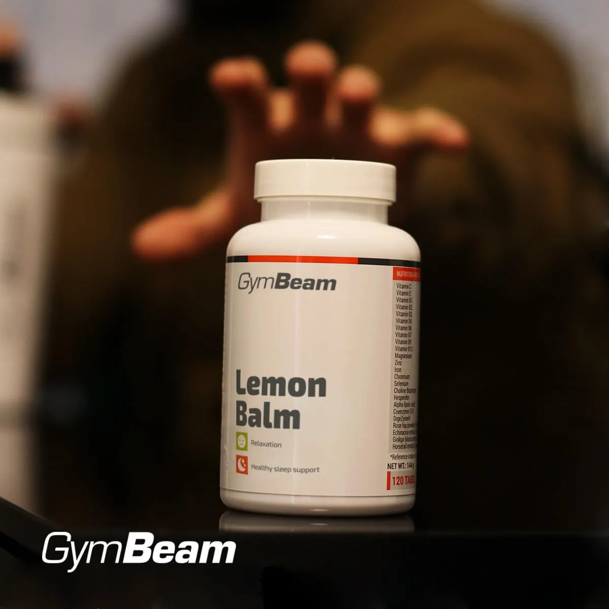 GymBeam Melissa 90 cps 1000 mg relax sonno vegano