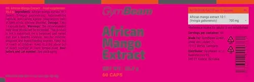 GymBeam Mango Africano capsule vegane 700 mg