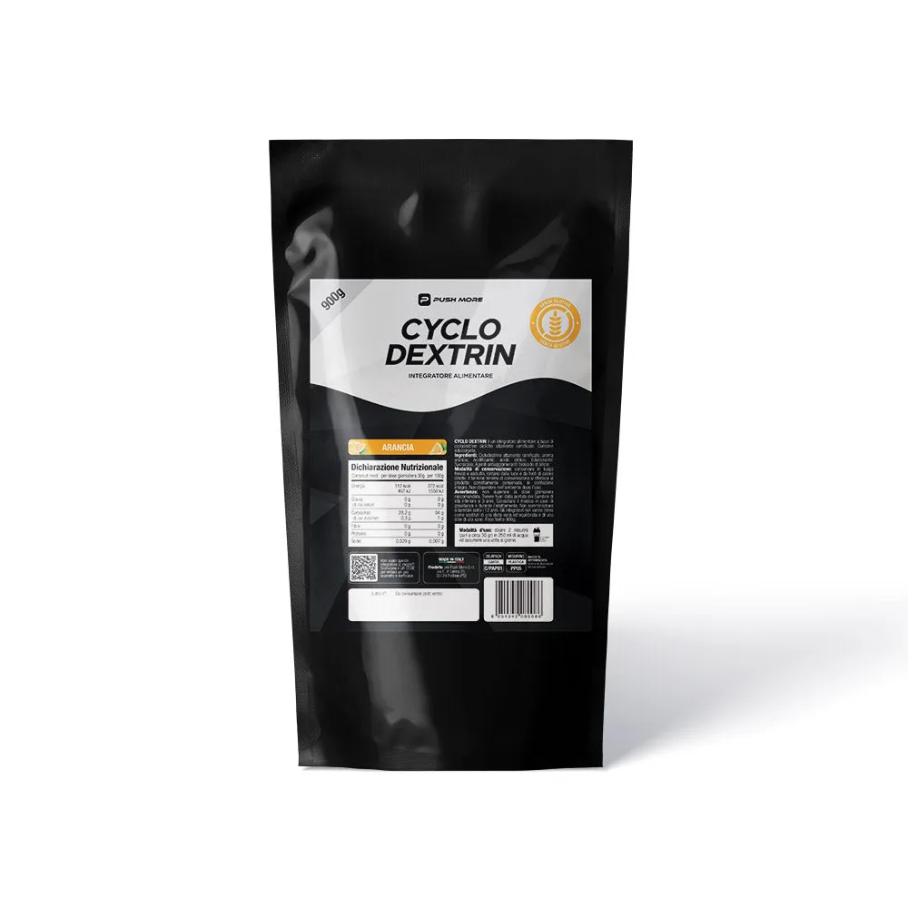 Push More Cyclo Dextrin Integratore Carboidrati 900 g Arancia Energia