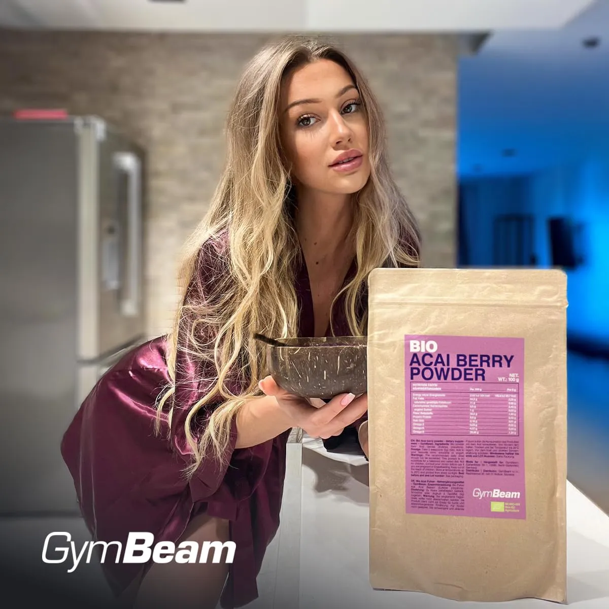 GymBeam Acai Bio polvere 100 g vegana