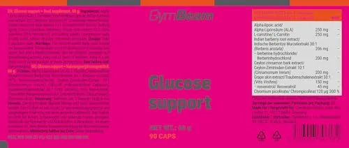 GymBeam Glucose Support Integratore Glicemia 90 Capsule Vegane