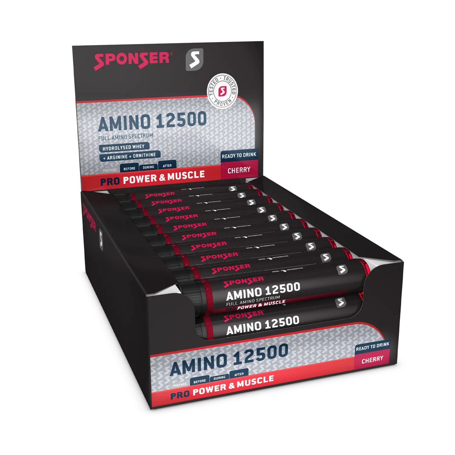 Sponser Amino 12500 aminoacidi ciliegia fiala 25 ml