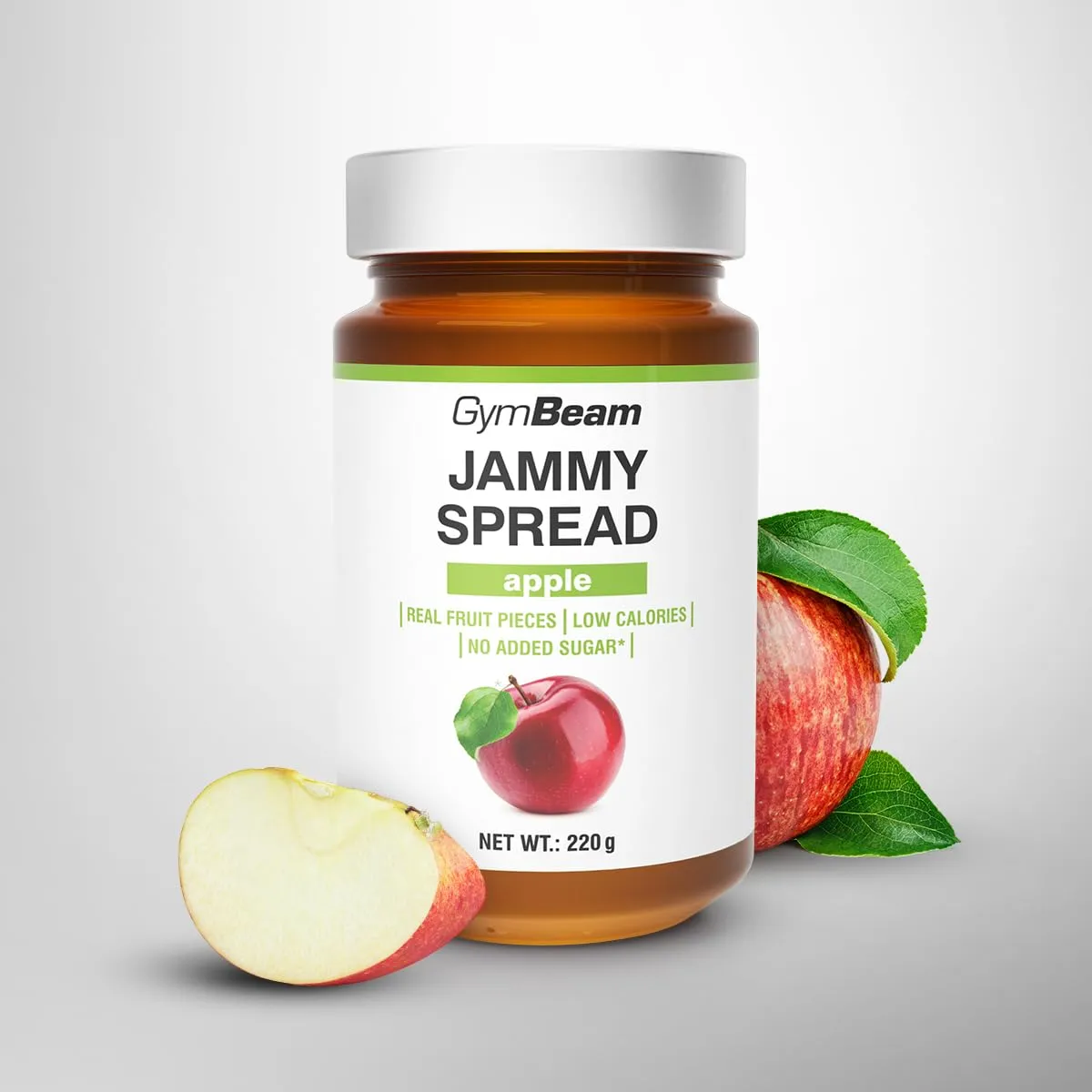 GymBeam Jammy Spread Marmellata Mela 220 g Senza Zucchero