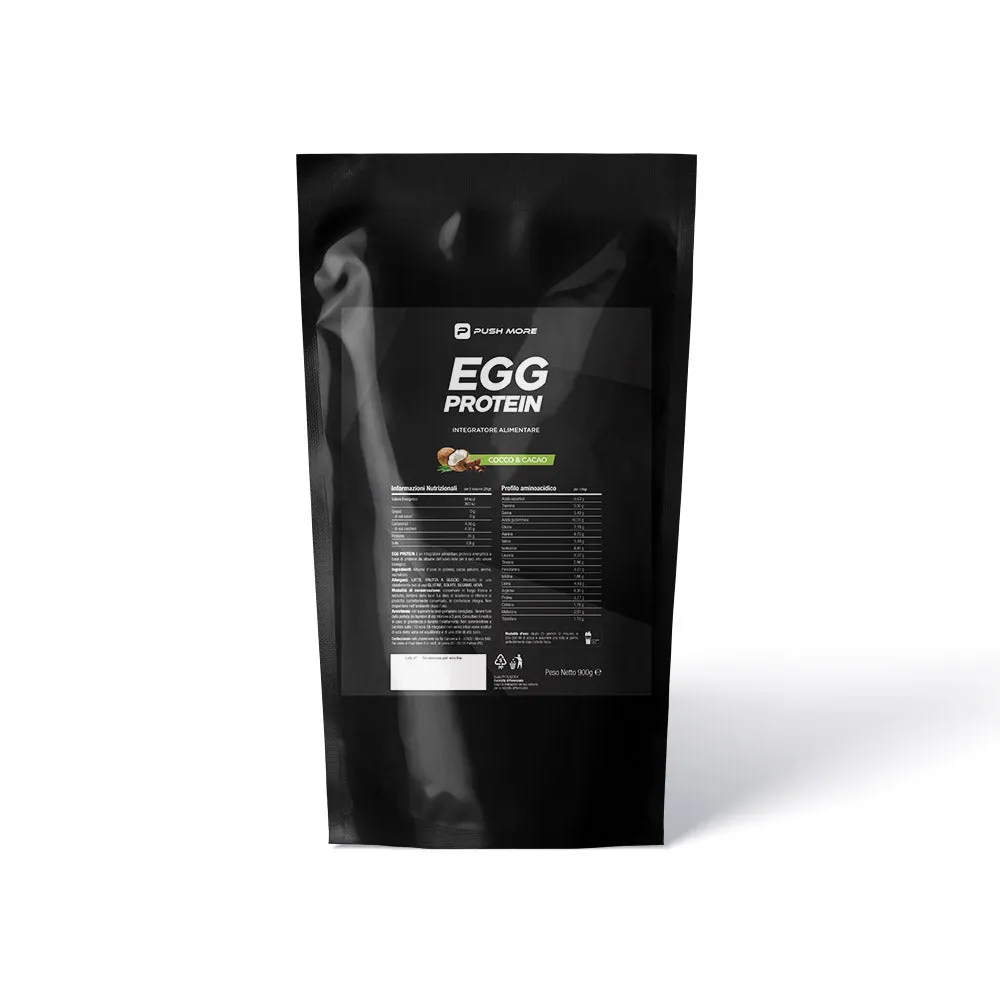 Push More Egg Protein proteine 900g cioccolato massa