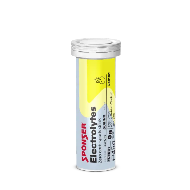 Sponser Electrolytes Compresse Effervescenti Limone 10x4,5g Zero Carb