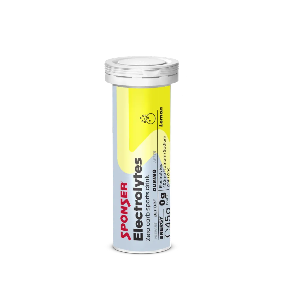 Sponser Electrolytes Compresse Effervescenti Limone 10x4,5g Zero Carb