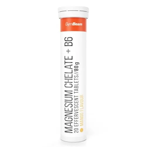 GymBeam Magnesio Chelato B6 Effervescente Arancia 20 cpr