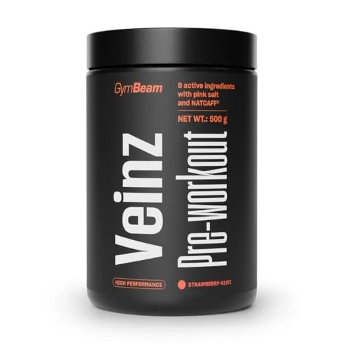 GymBeam Veinz Pre-Workout 500 g Fragola-Kiwi Pump