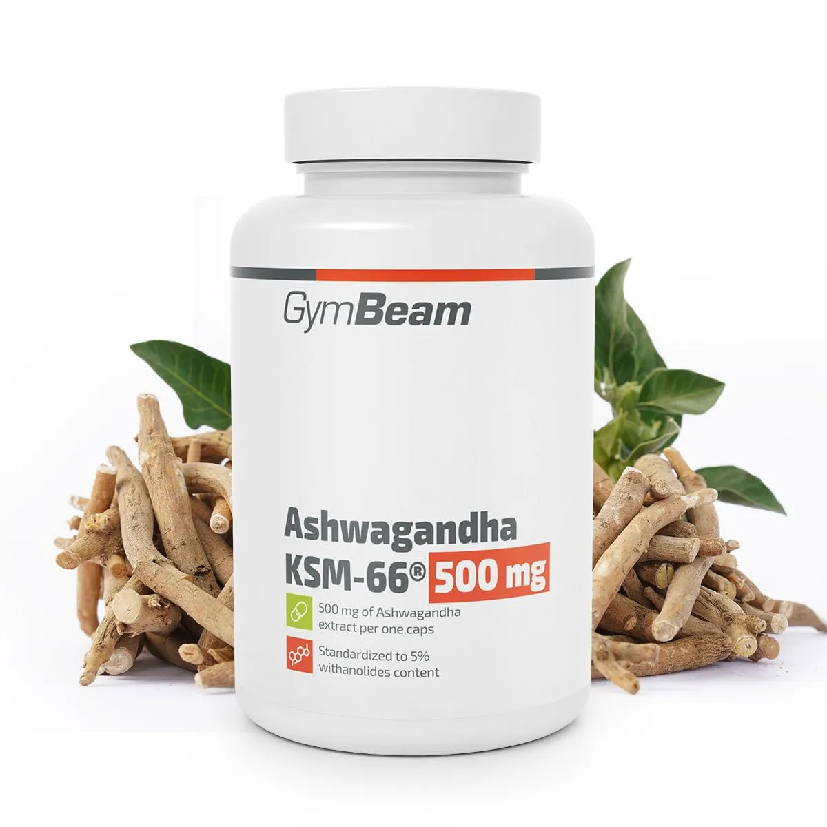 GymBeam Ashwagandha KSM-66 500 mg Capsule Adattogeno