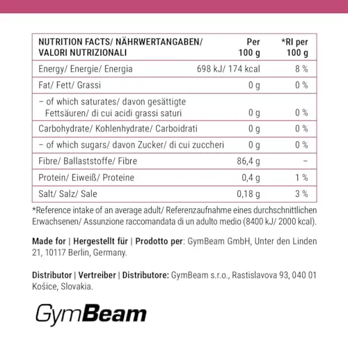 GymBeam Agar Addensante Vegetale 50 g Senza Zucchero