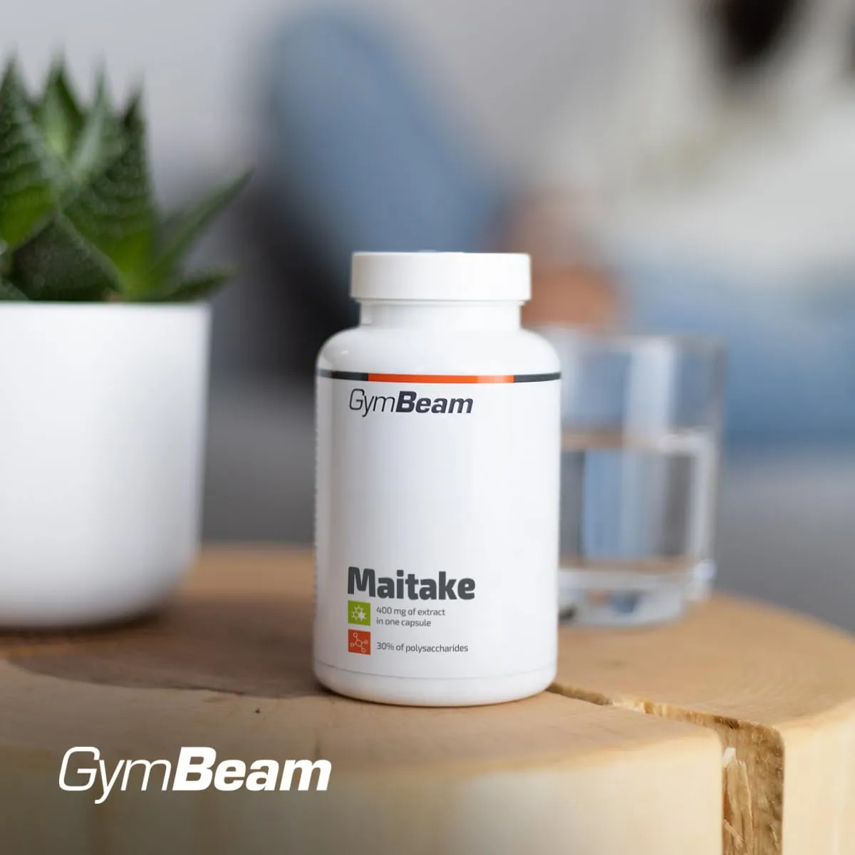 GymBeam Maitake Fungo capsule 90 cps 30% polisaccaridi