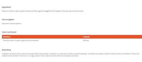 GymBeam Uncaria Tomentosa Capsule 90 Capsule Vegane