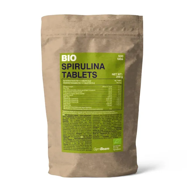 GymBeam Spirulina BIO compresse 500 cpr