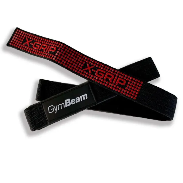 GymBeam X-Grip cinghie sollevamento 60x4 cm antiscivolo