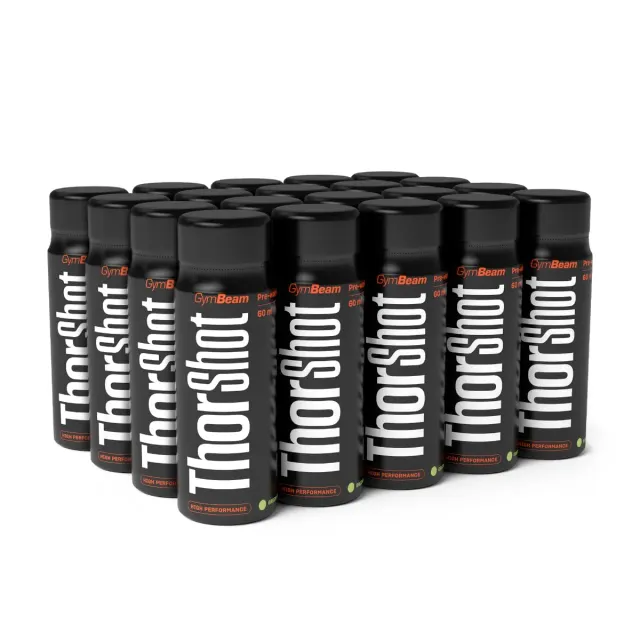 GymBeam Thor Shot Pre-Workout Mela Verde 20x60ml