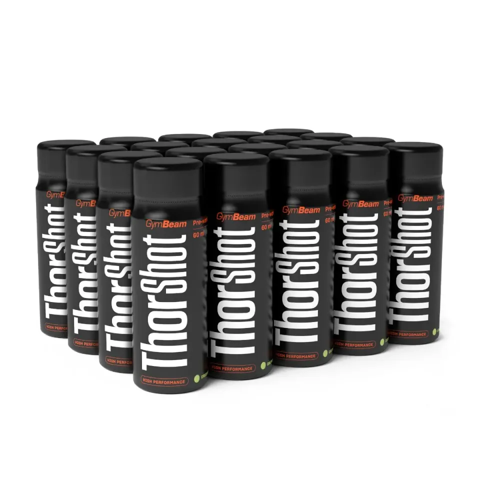 GymBeam Thor Shot Pre-Workout Mela Verde 20x60ml