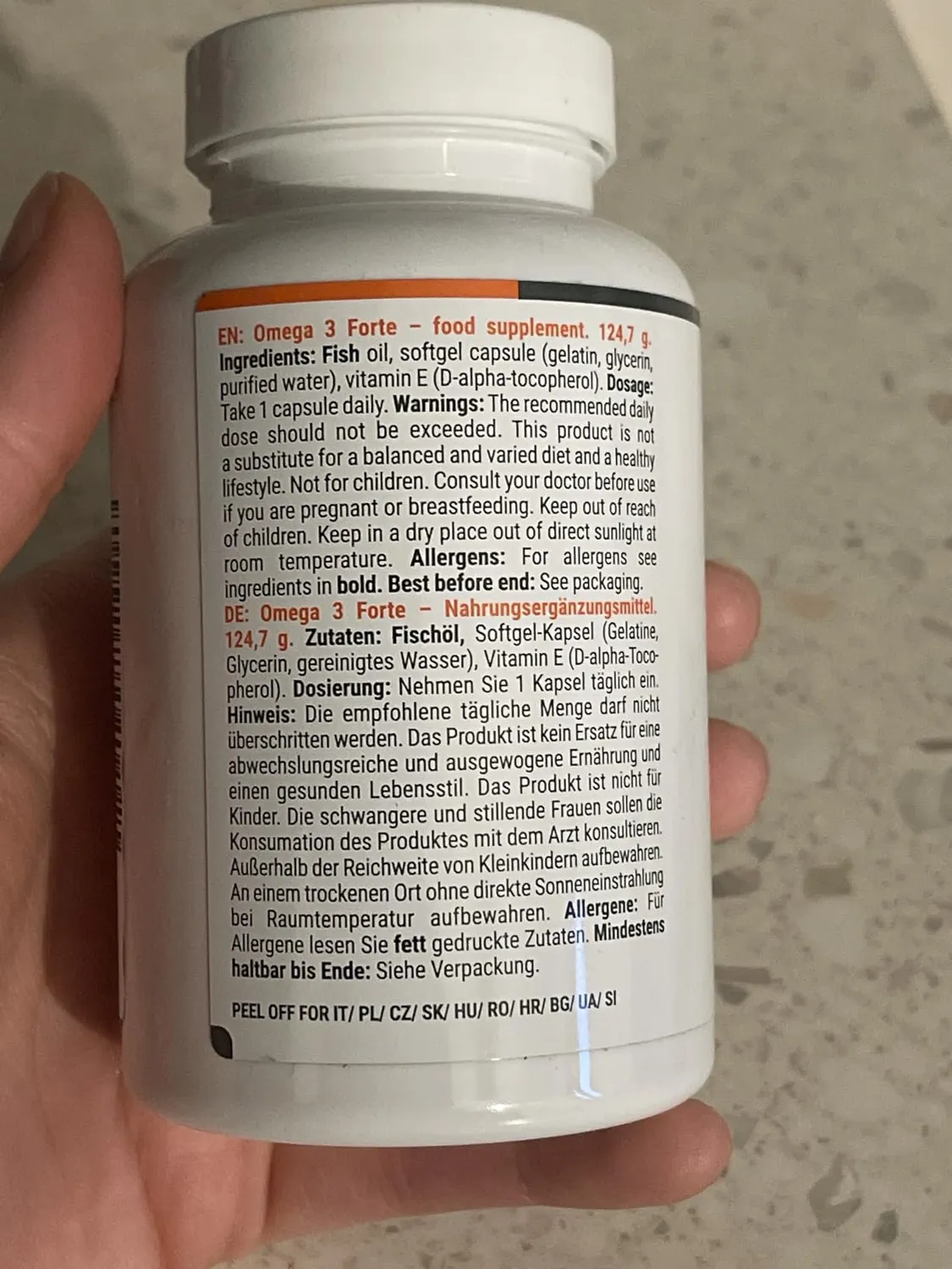 GymBeam Omega 3 Forte Capsule 90 cps Olio Pesce 1000 mg EPA DHA