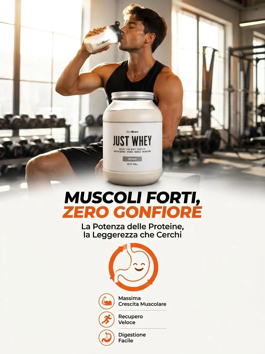 GymBeam Just Whey proteine 1000 g caramello salato