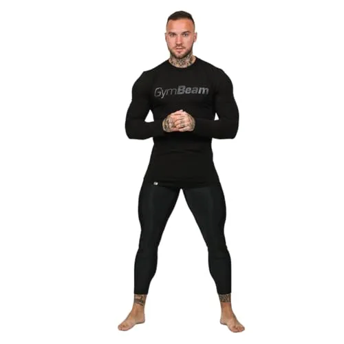 GymBeam Compressione leggings uomo black traspiranti recupero