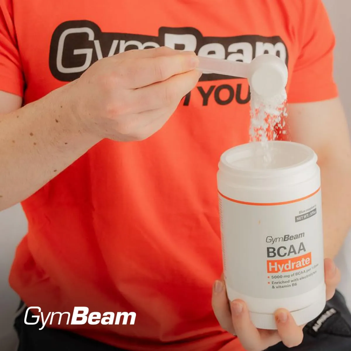 GymBeam BCAA Hydrate 4:1:1 Polvere Arancia con Elettroliti