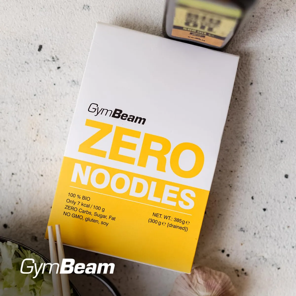 GymBeam Noodles Zero BIO pasta konjac 385 g ipocalorica