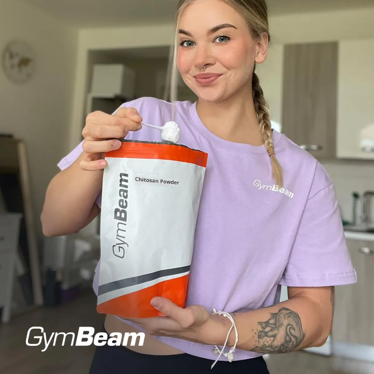 GymBeam Chitosano Polvere 500 g Fibra Solubile