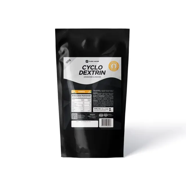 Push More Cyclo Dextrin carboidrati 900 g arancia Cluster Dextrin